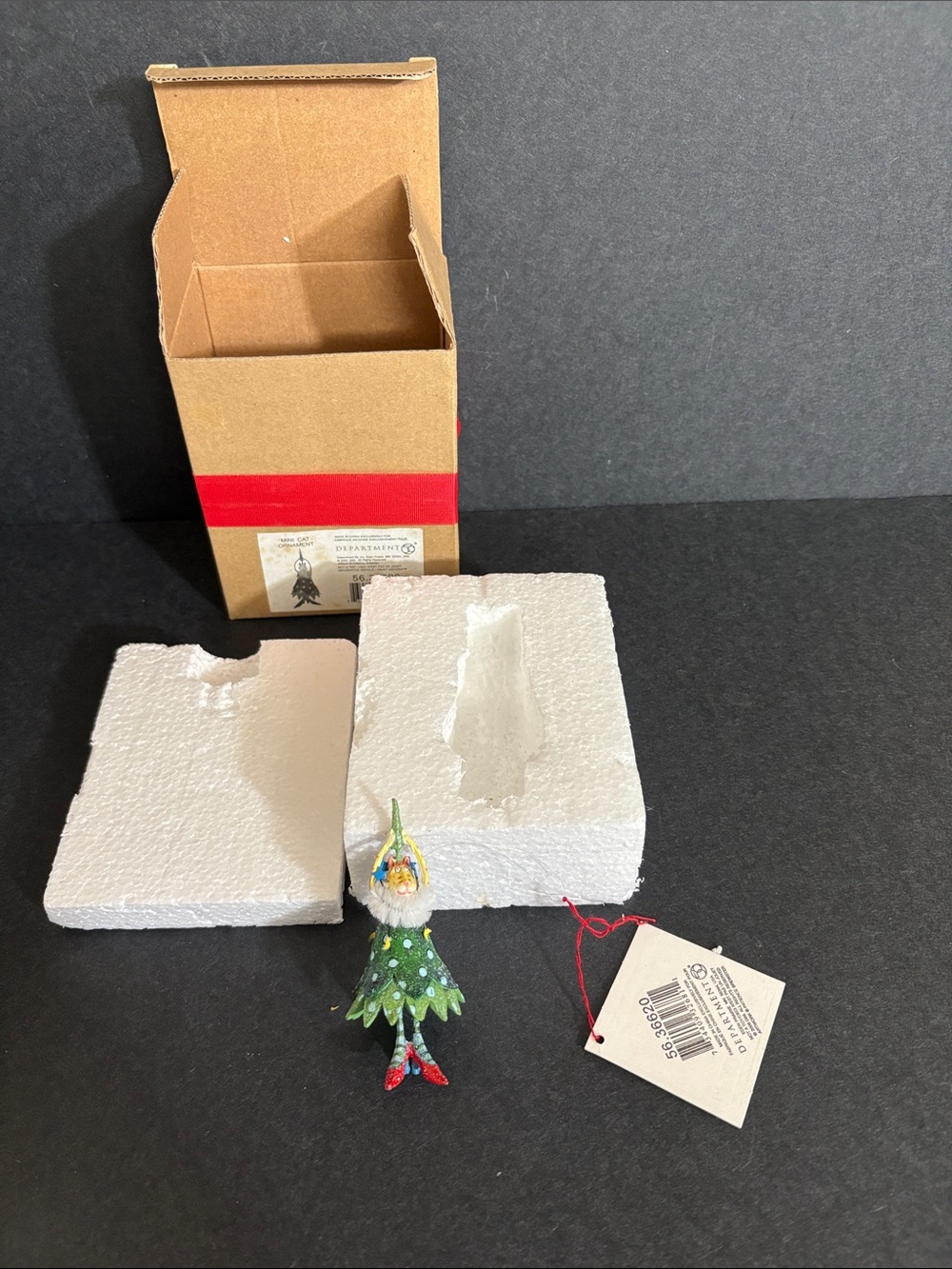 DEPT 56 Patience Brewster Krinkles CAT FIGURE AS TREE ornament